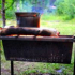 Barbecue barva: jak zakrýt pánev, jak natřít strukturu